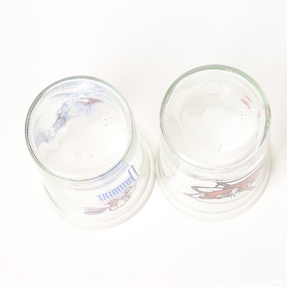 Tom & Jerry Vintage Glass Welchs Tennis Kite Flying Pair of 2 - Picture 7 of 8